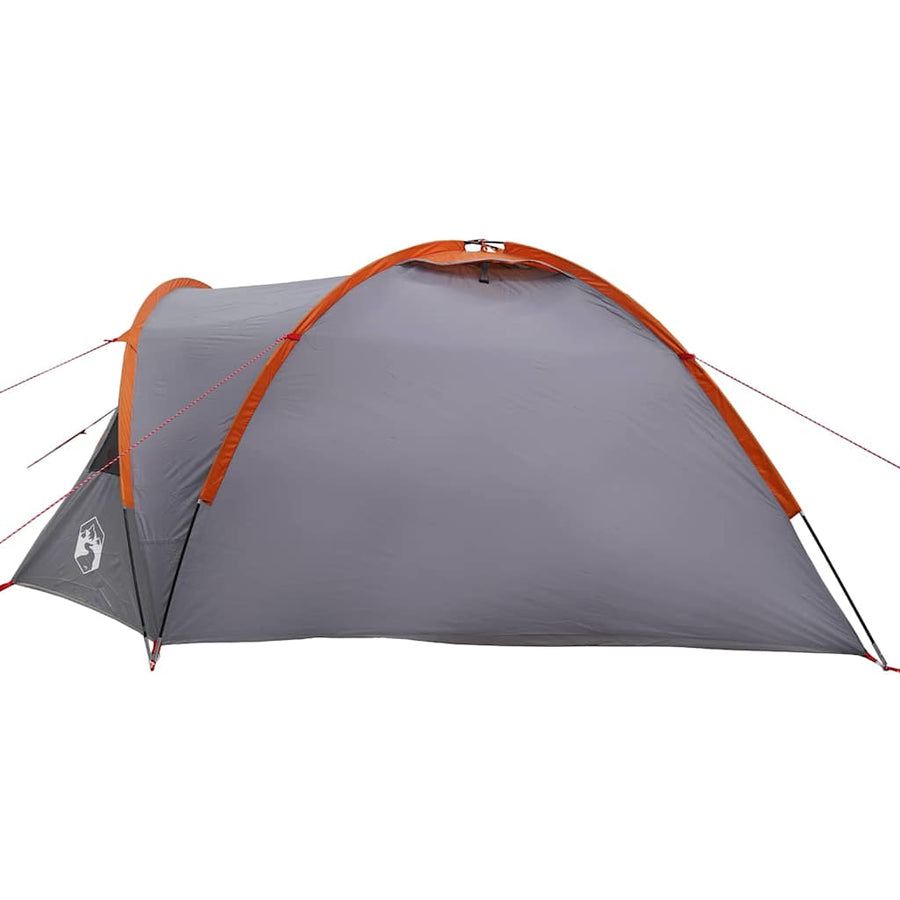 Tent met dak Grijs en oranje Large Polyester en glasvezel
