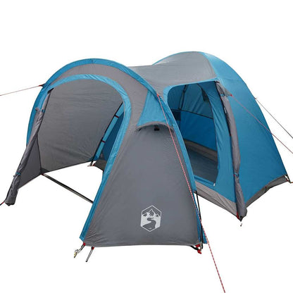 Koepeltent met dak met opslag met luchtopening Blauw 384 x 254 x 170 cm