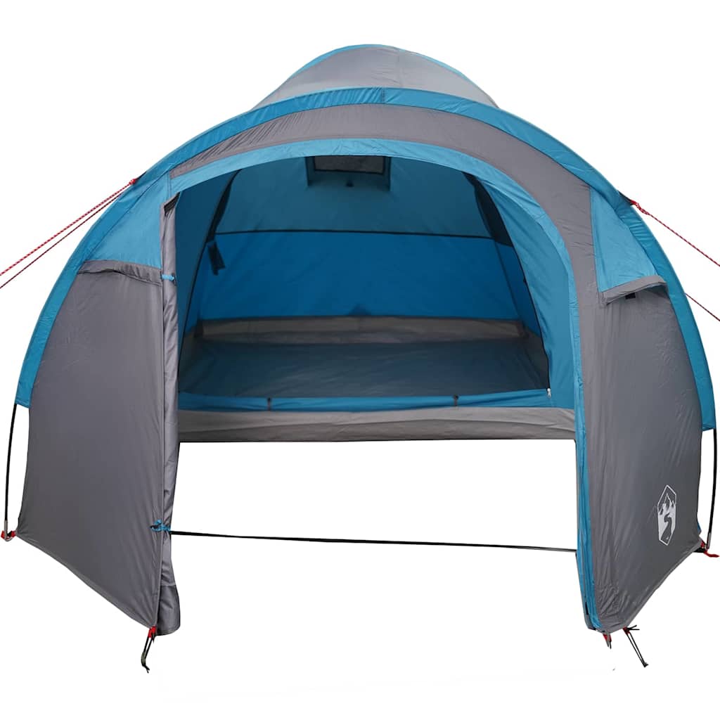 Koepeltent met dak met opslag met luchtopening Blauw 384 x 254 x 170 cm