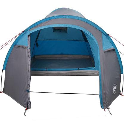 Koepeltent met dak met opslag met luchtopening Blauw 384 x 254 x 170 cm