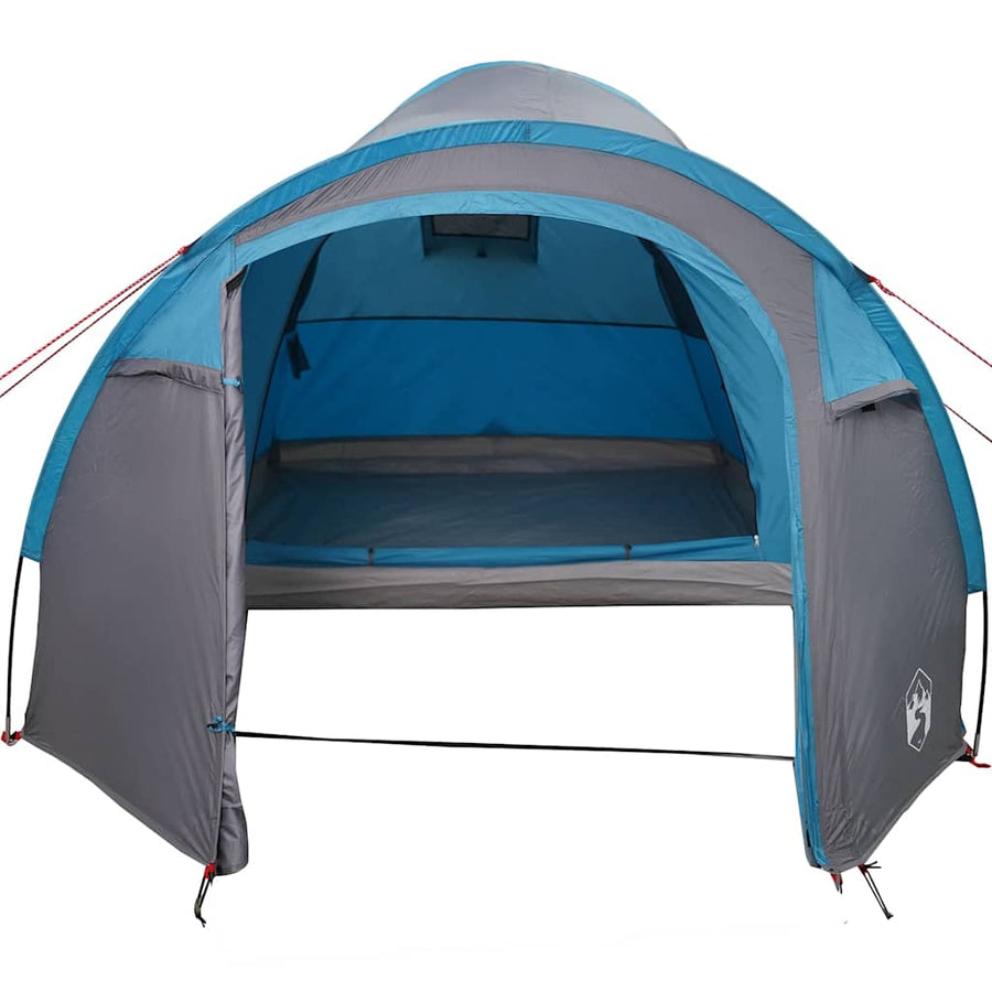 Koepeltent met dak met opslag met luchtopening Blauw 384 x 254 x 170 cm