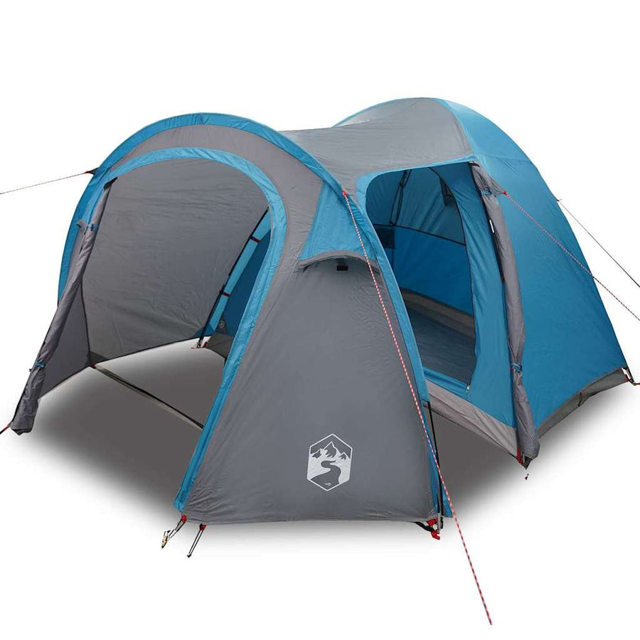 Koepeltent met dak met opslag met luchtopening Blauw 384 x 254 x 170 cm