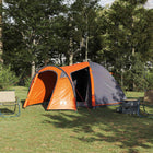 Koepeltent 384x254x170 cm grijs oranje