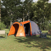 Koepeltent 384x254x170 cm grijs oranje