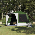 Campingtent 420x420x227 cm polyester groen