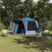 Campingtent 420x420x227 cm blauw polyester