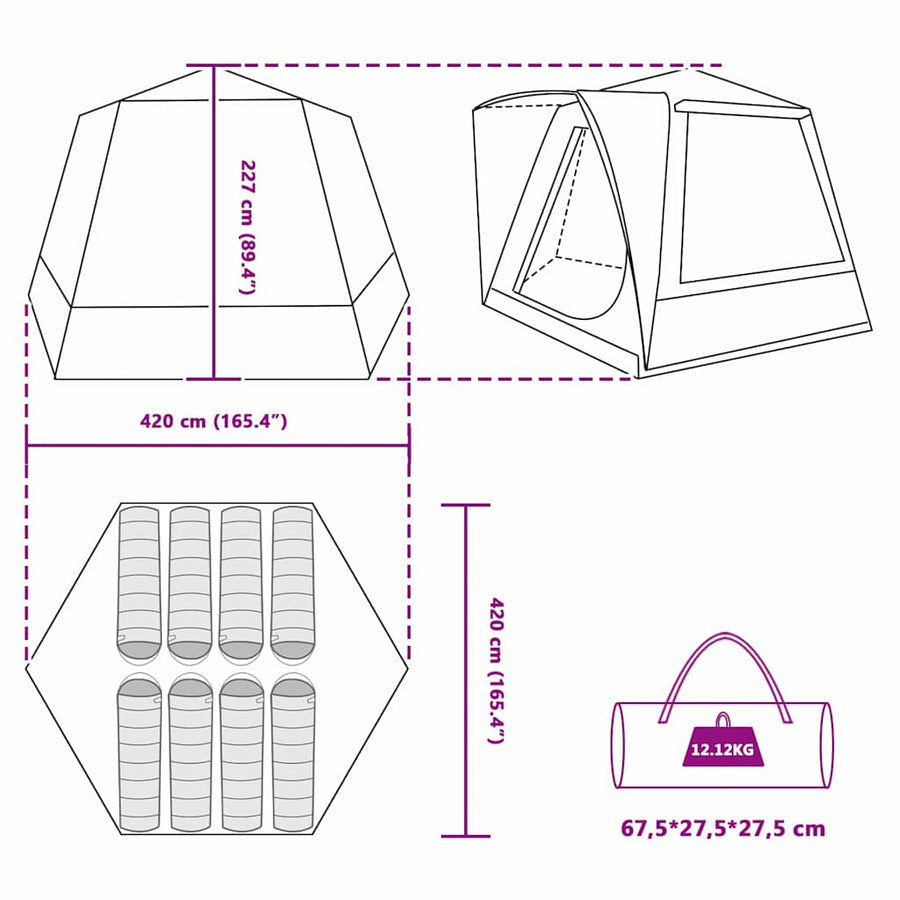 Tent Blauw Large