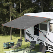 Zeil 300x240 cm grijs oranje