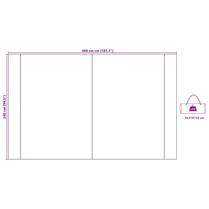 Waterdicht Zeil 460 x 240 cm Grijs en oranje