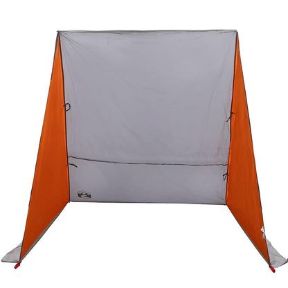 Tent met dak Anders Grijs en Oranje en Zwart 190 x 150 x 185 cm