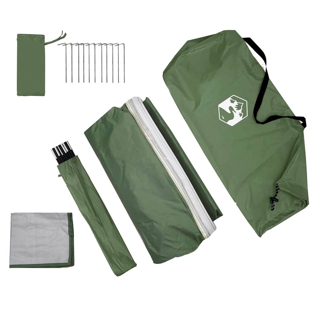 Tent met dak Anders Groen en Zwart 194 x 180 x 210 cm Polyester