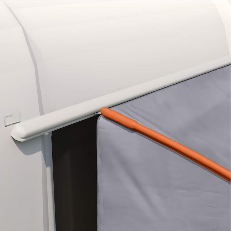 Tent En Zwart 194 X 180 X 210 Cm Polyester Grijs en oranje