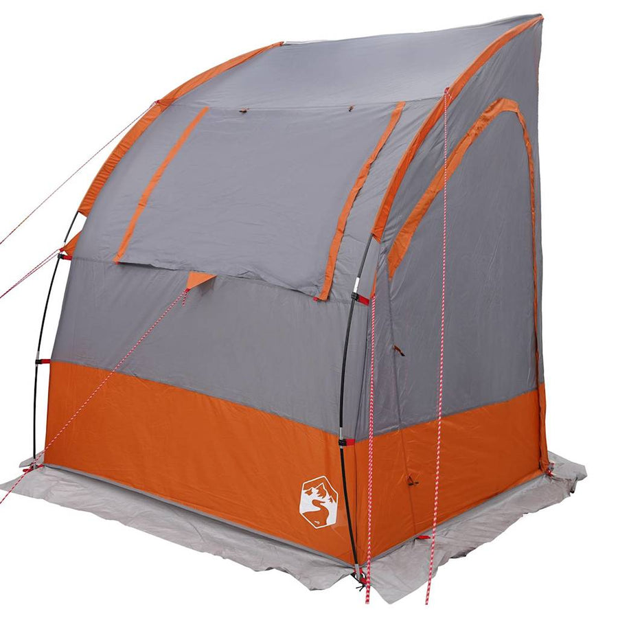 Tent En Zwart 194 X 180 X 210 Cm Polyester Grijs en oranje