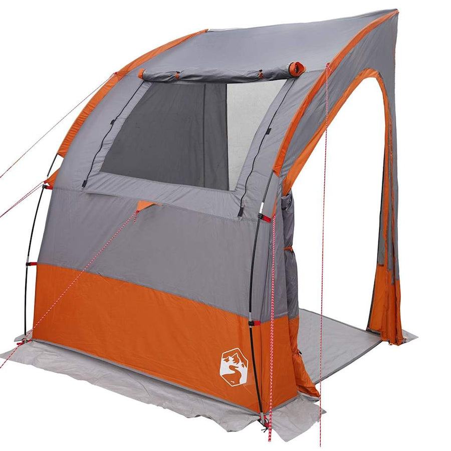 Tent En Zwart 194 X 180 X 210 Cm Polyester Grijs en oranje