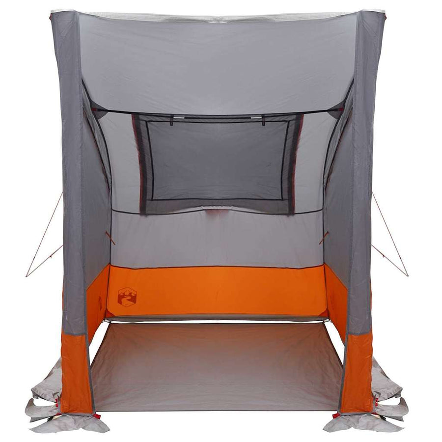 Tent En Zwart 194 X 180 X 210 Cm Polyester Grijs en oranje