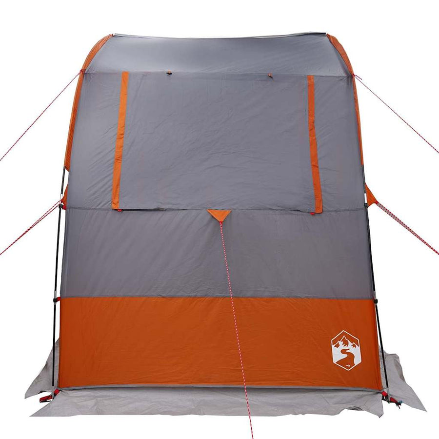 Tent En Zwart 194 X 180 X 210 Cm Polyester Grijs en oranje