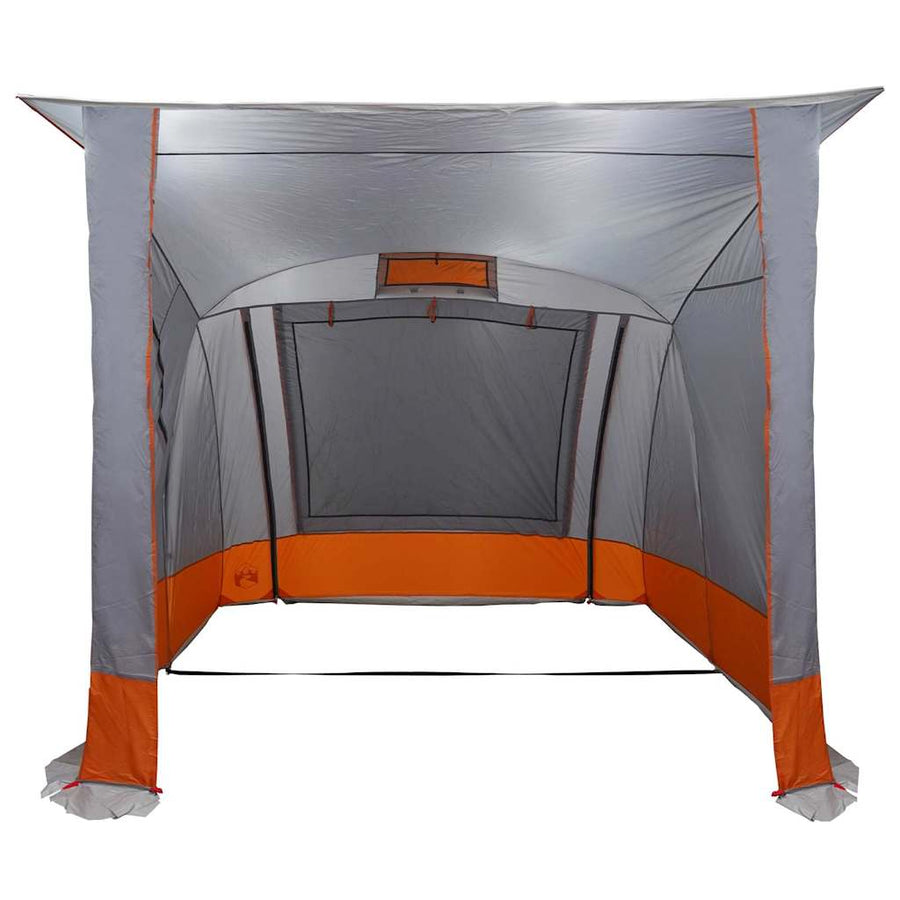 Achterkleptent Met Dak 285 X 255 X 245 Cm Taft Grijs en oranje