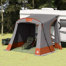Achterkleptent Met Dak 285 X 255 X 245 Cm Taft Grijs en oranje