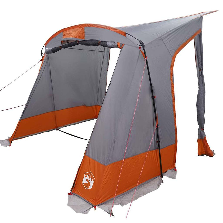 Achterkleptent Met Dak 285 X 255 X 245 Cm Taft Grijs en oranje