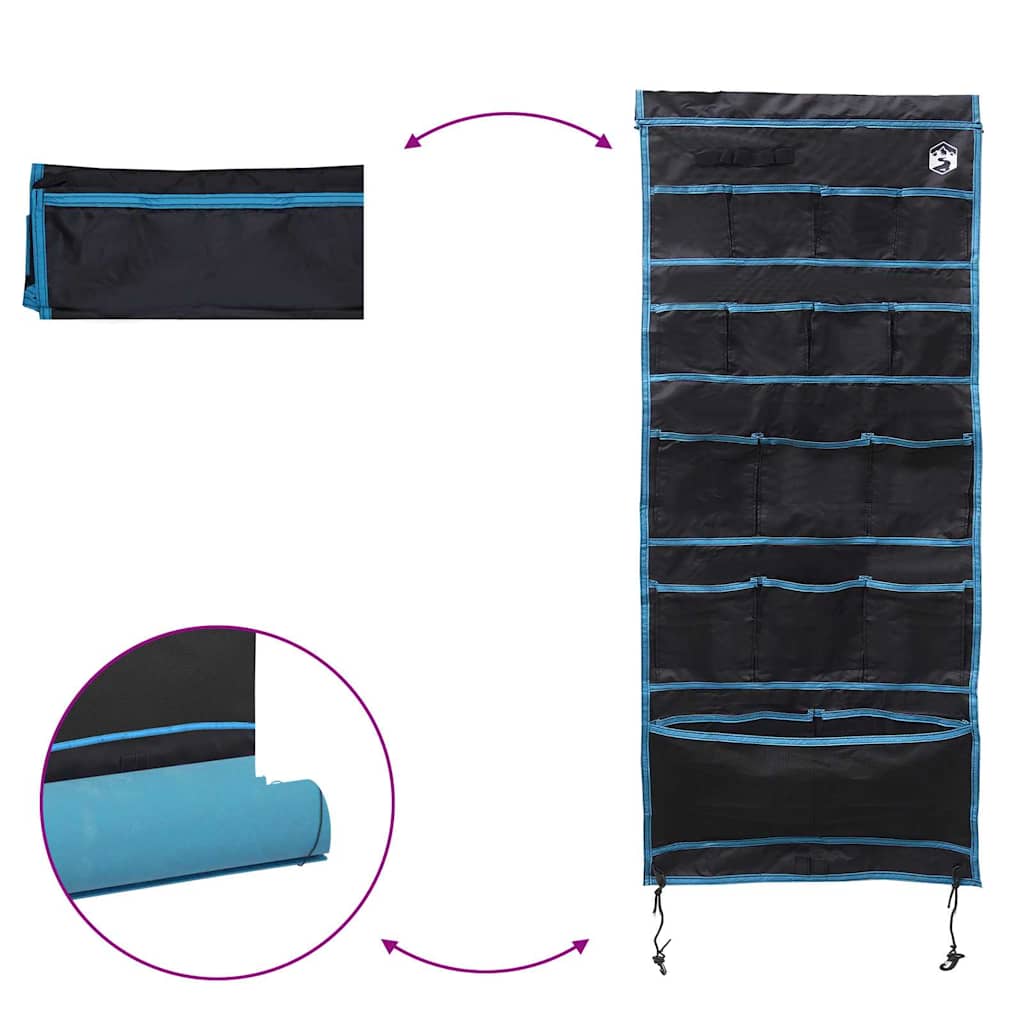 Opslagtas met opslag Zwart, Blauw 125 x 48 cm Oxford