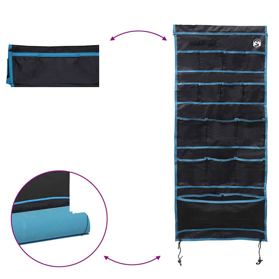 Opslagtas met opslag Zwart, Blauw 125 x 48 cm Oxford