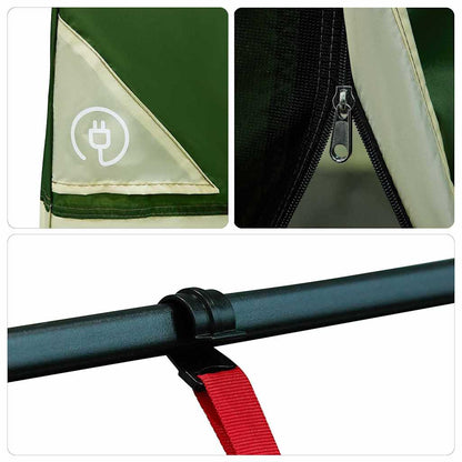 Tent met dak Anders Groen en Zwart