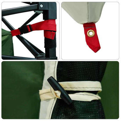 Tent met dak Anders Groen en Zwart