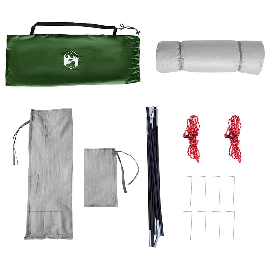 Tent met dak Anders Groen en Zwart