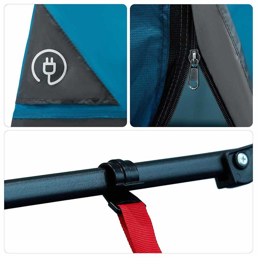 Tent met dak Anders Blauw en Zwart