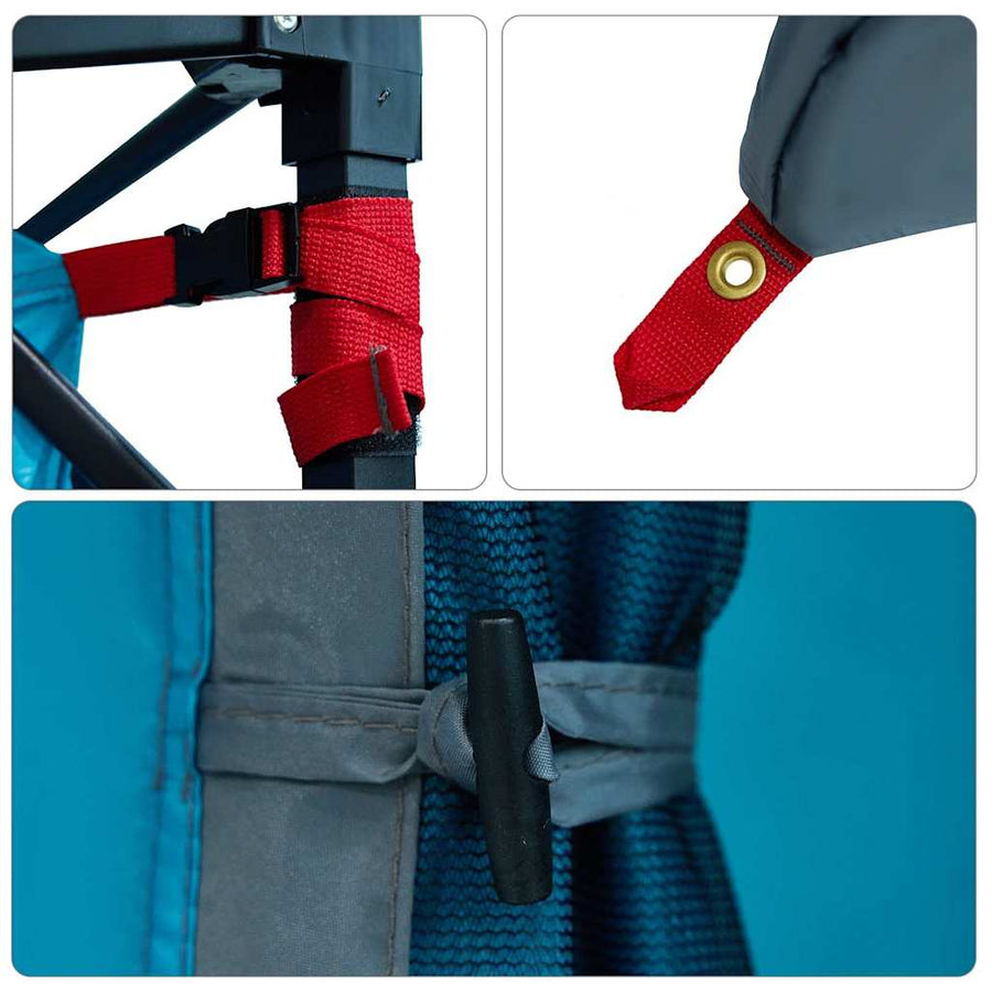 Tent met dak Anders Blauw en Zwart