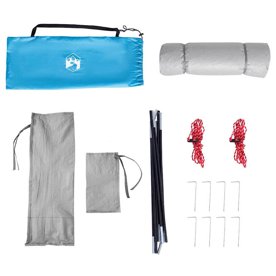 Tent met dak Anders Blauw en Zwart