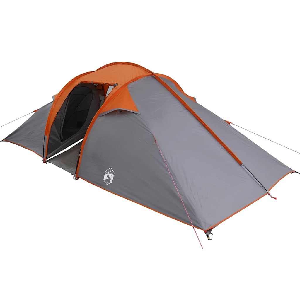 Tent met dak Anders Grijs en Oranje en Zwart 510 x 240 x 156 cm