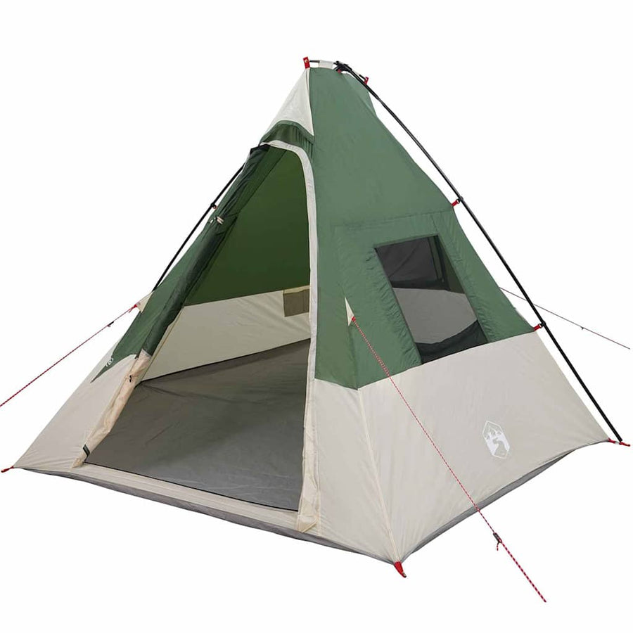 Tent met dak Anders Groen en Zwart 383 x 338 x 217 cm Polyester