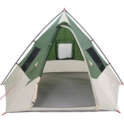 Tent met dak Anders Groen en Zwart 383 x 338 x 217 cm Polyester