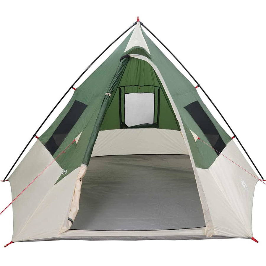 Tent met dak Anders Groen en Zwart 383 x 338 x 217 cm Polyester
