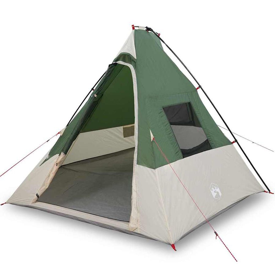 Tent met dak Anders Groen en Zwart 383 x 338 x 217 cm Polyester