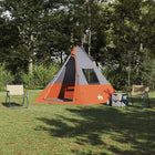 Teepee Tent with Grey and Orange Roof 383 x 338 x 217 cm taffeta