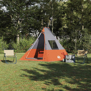 Tipi tent 383x338x217 cm grijs oranje