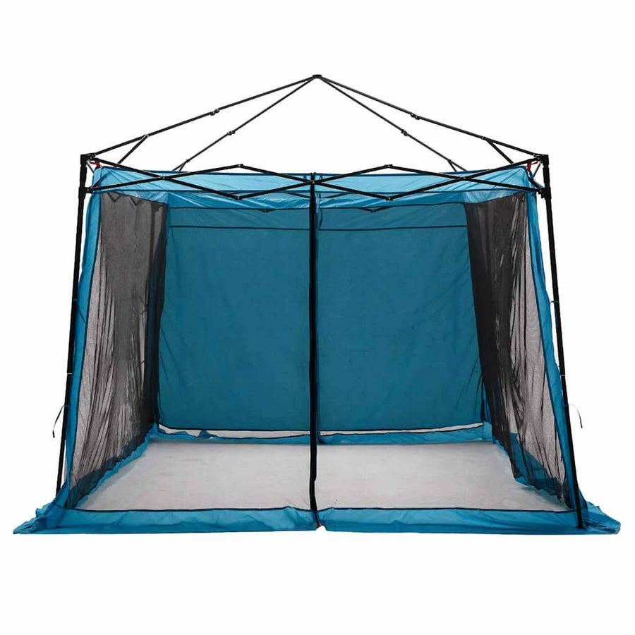 Tent met dak Anders met luchtopening Verstelbaar Blauw en Zwart 303 x 303 cm