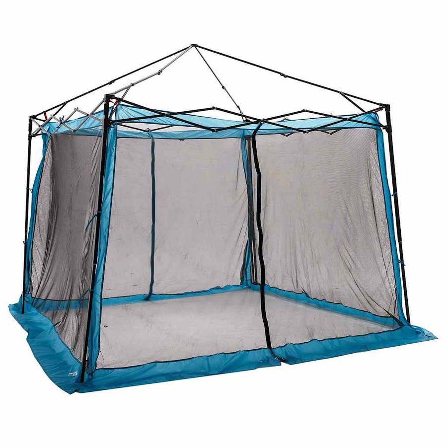 Tent met dak Anders met luchtopening Verstelbaar Blauw en Zwart 303 x 303 cm