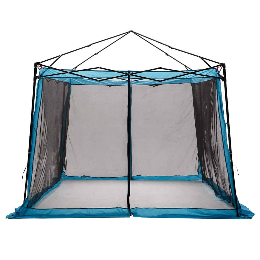 Tent met dak Anders met luchtopening Verstelbaar Blauw en Zwart 303 x 303 cm