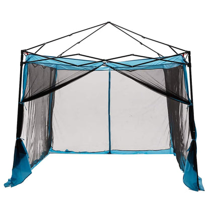 Tent met dak Anders met luchtopening Verstelbaar Blauw en Zwart 303 x 303 cm