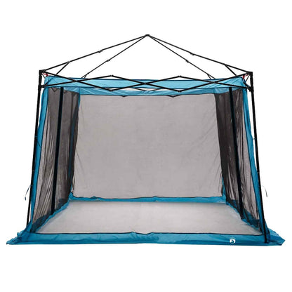 Tent met dak Anders met luchtopening Verstelbaar Blauw en Zwart 303 x 303 cm