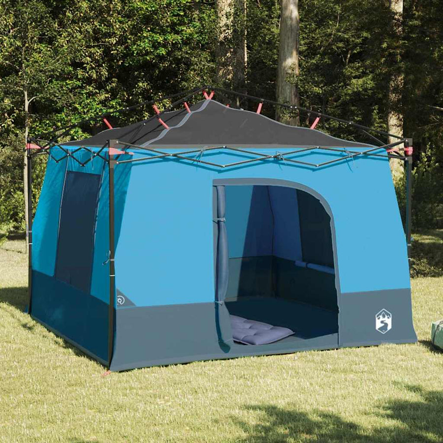 Tent met dak Anders met luchtopening Blauw en Zwart 290 x 288 cm