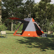 Kampeertent 482x360x227 cm grijs oranje