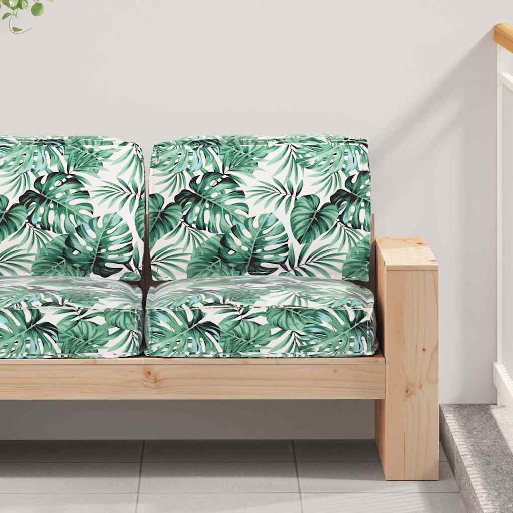 Pallet Kussen Set 2 Pcs 60 X 60 X 12 Cm Oxford Stof Bladpatroon