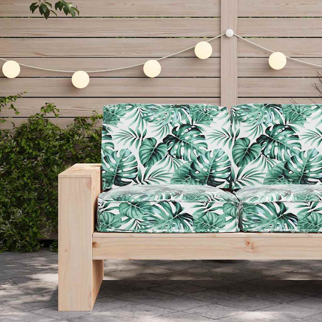 Pallet Kussen Set 2 Pcs 60 X 60 X 12 Cm Oxford Stof Bladpatroon