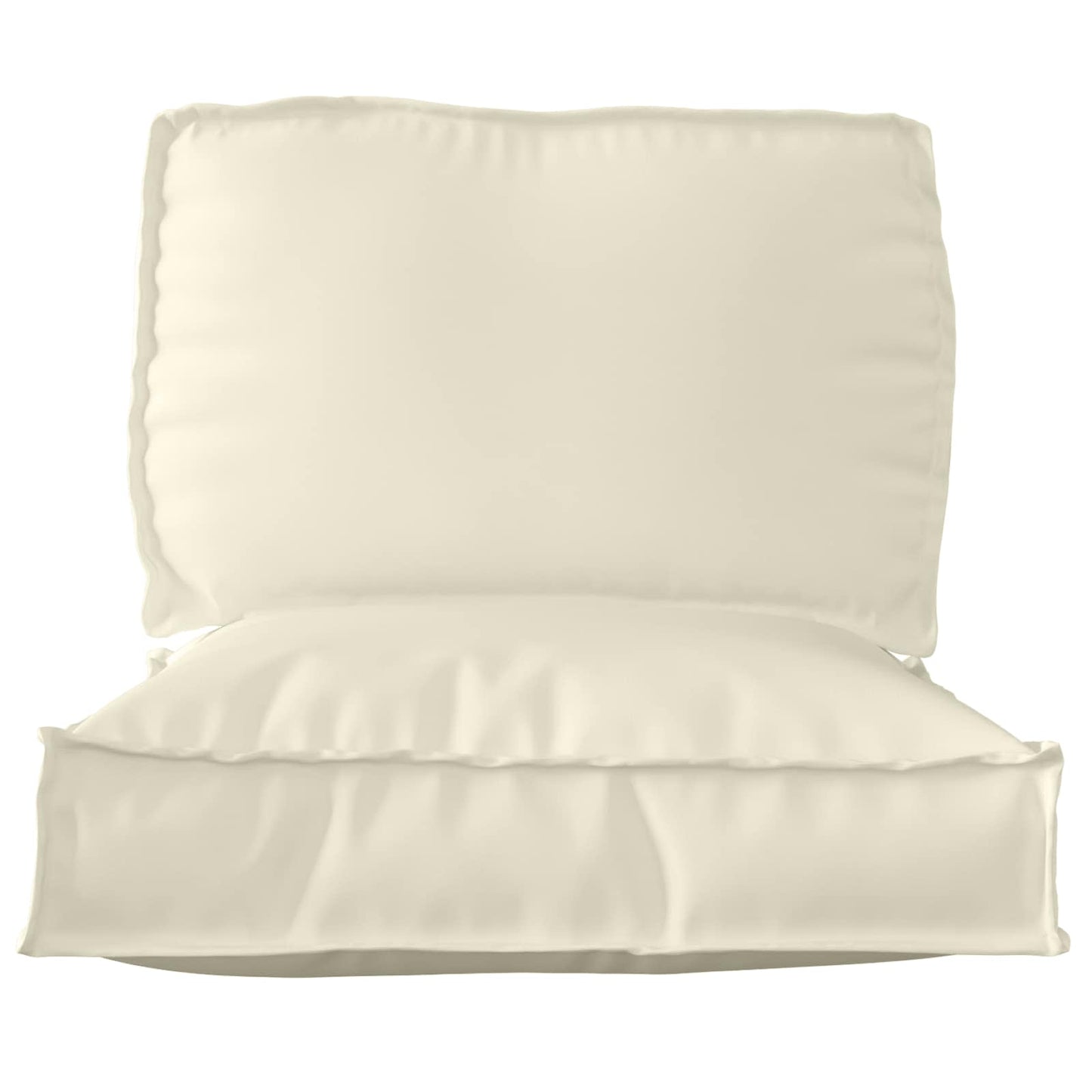 Pallet Kussen Set 2 pcs Crème Oxford Stof