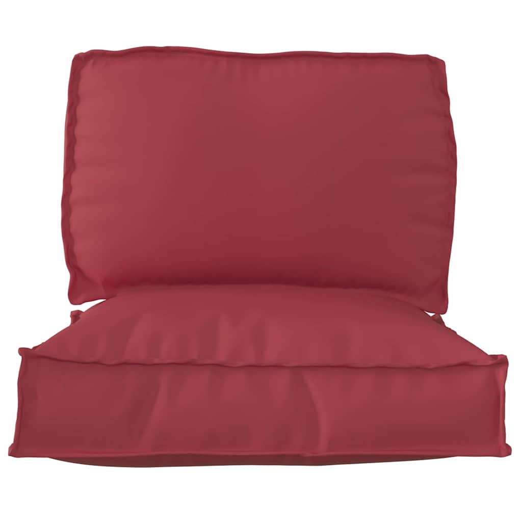 Pallet Kussen Set 2 pcs Wijnrood 70 x 70 x 12 cm Polyester