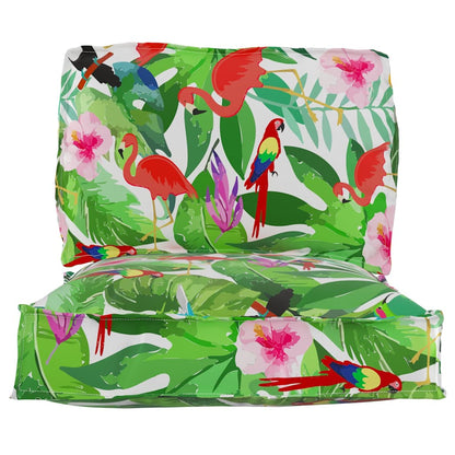 Pallet Kussen Set Bloemen 2 Pcs 70 X 70 X 12 Cm Tropisch jungle